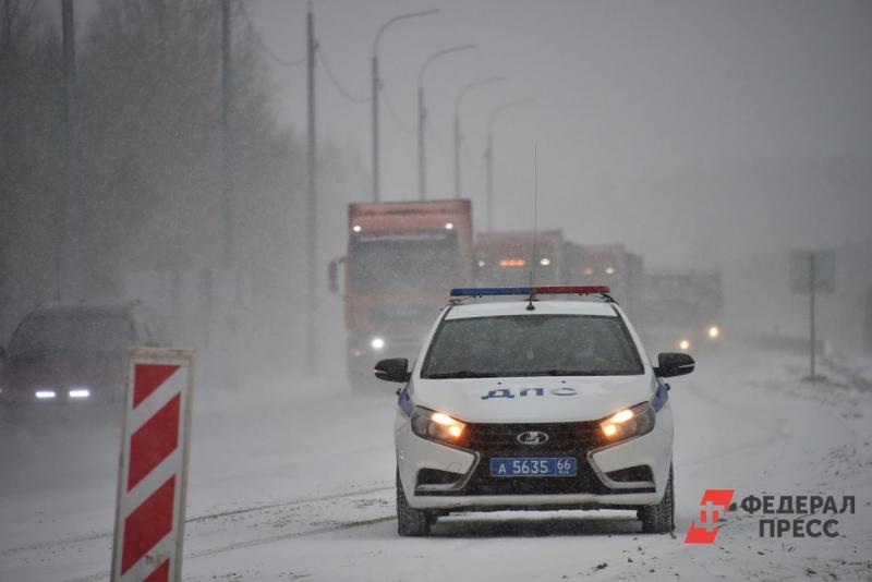 В Свердловской области в городе Кушва зафиксирован сильный снег