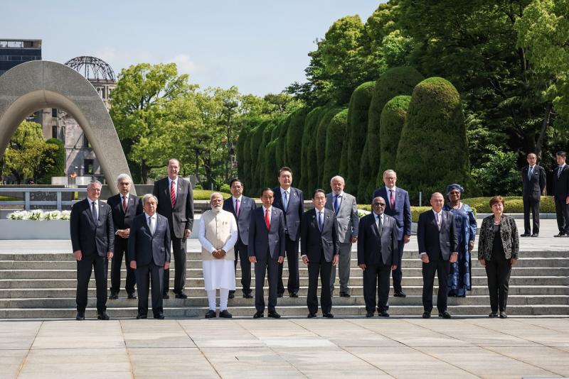 саммит g7 в мемориальном парке мира в хиросиме