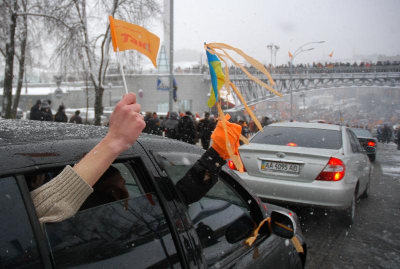 Акция оппозиции в Киеве 2004 год