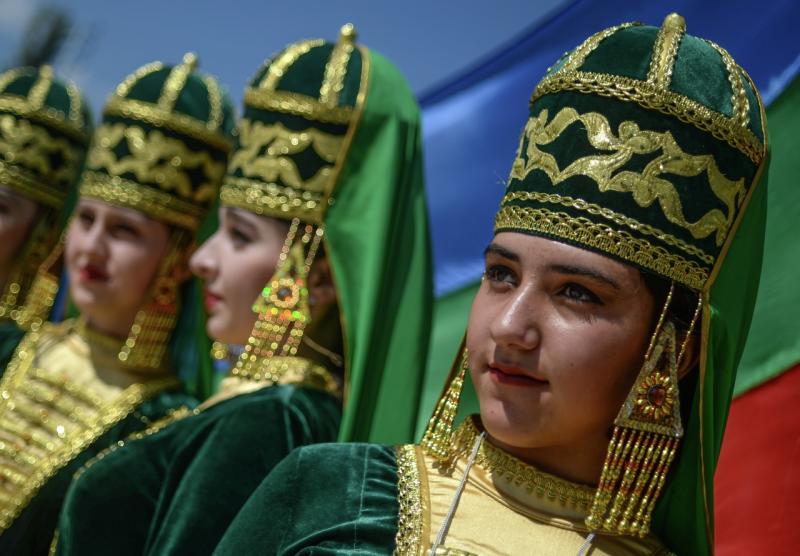 Участницы фестиваля национальных культур и подворий народов Дагестана