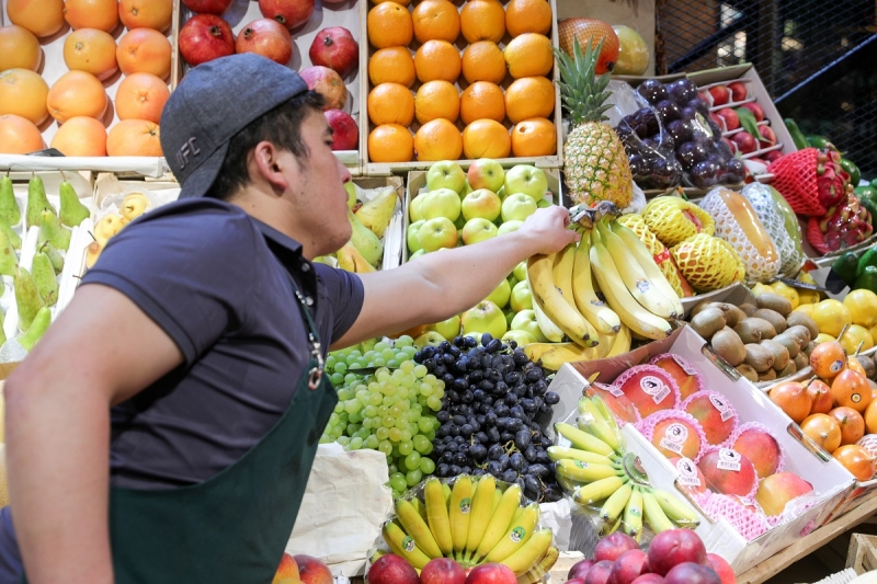 Рынок, фрукты, овощи