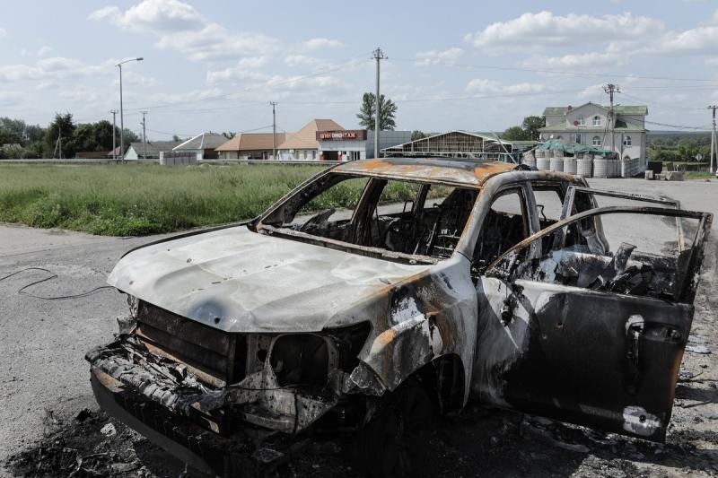 сожженная машина в белгородской области