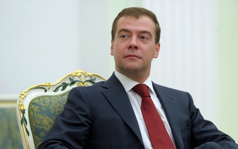 Президент России Дмитрий Медведев (2008 год)