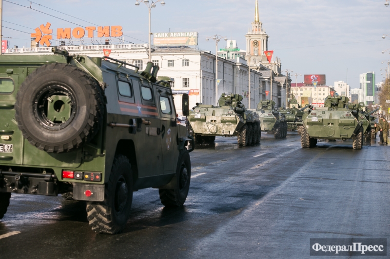 Бронетехника в городе