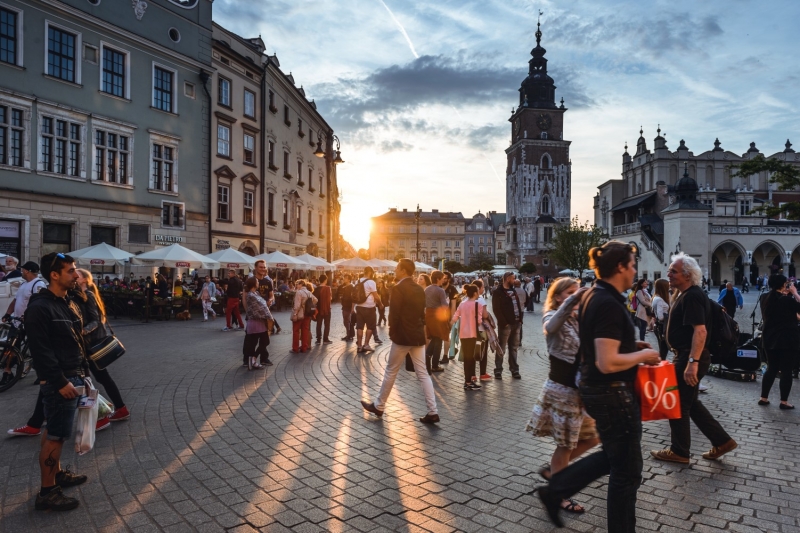 Площадь европейского города