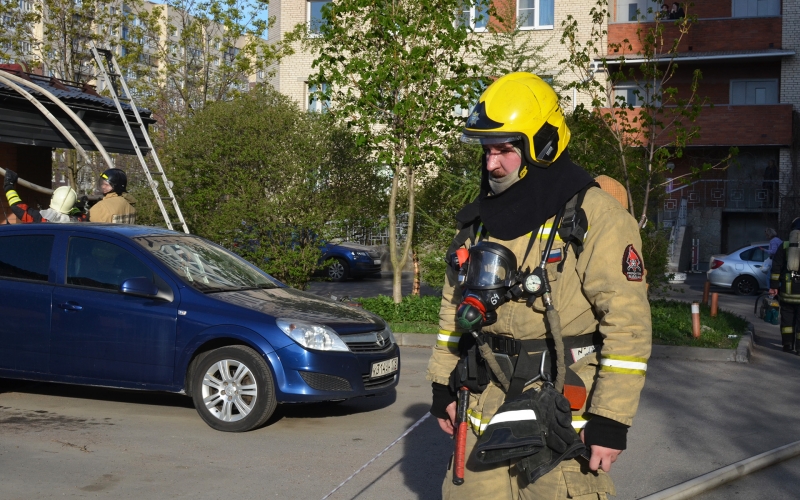 Причину пожара устанавливают