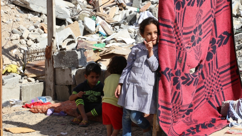 Палестинские дети в секторе Газа