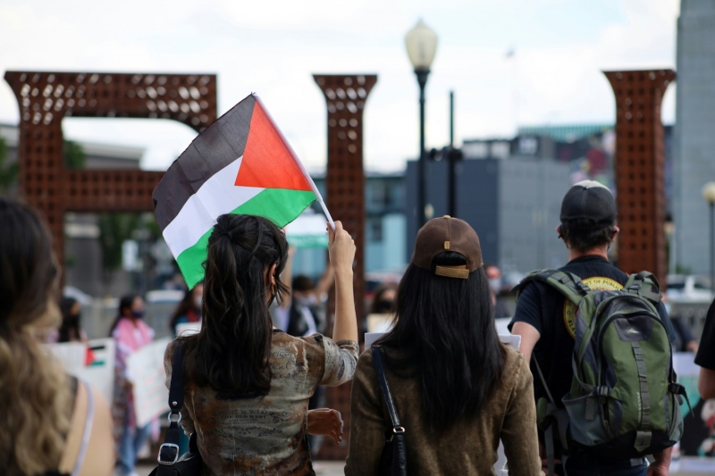 Акция протеста в поддержку Палестины