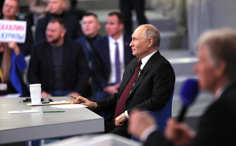 Владимир Путин, прямая линия и пресс-конференция в 2023 году