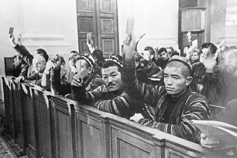 Узбекские делегаты в 1936 году
