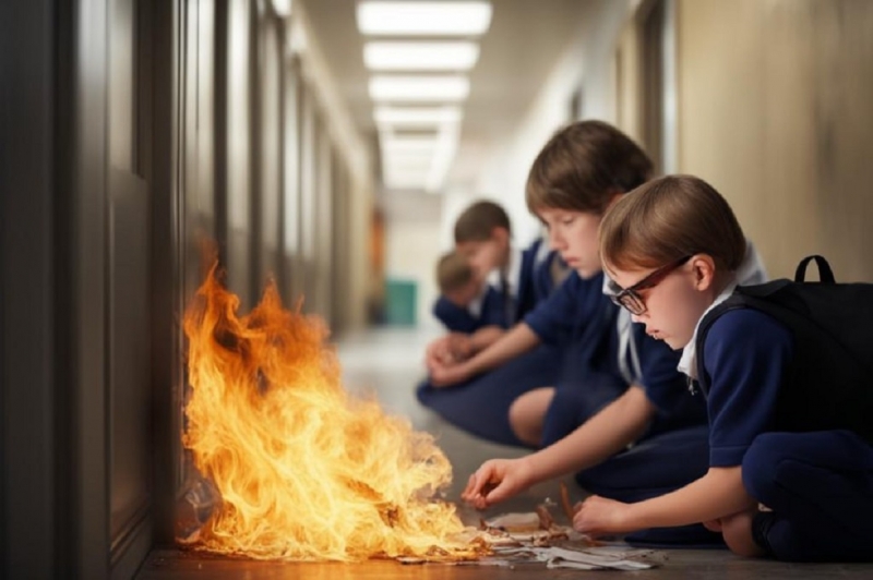 Школьники-поджигатели