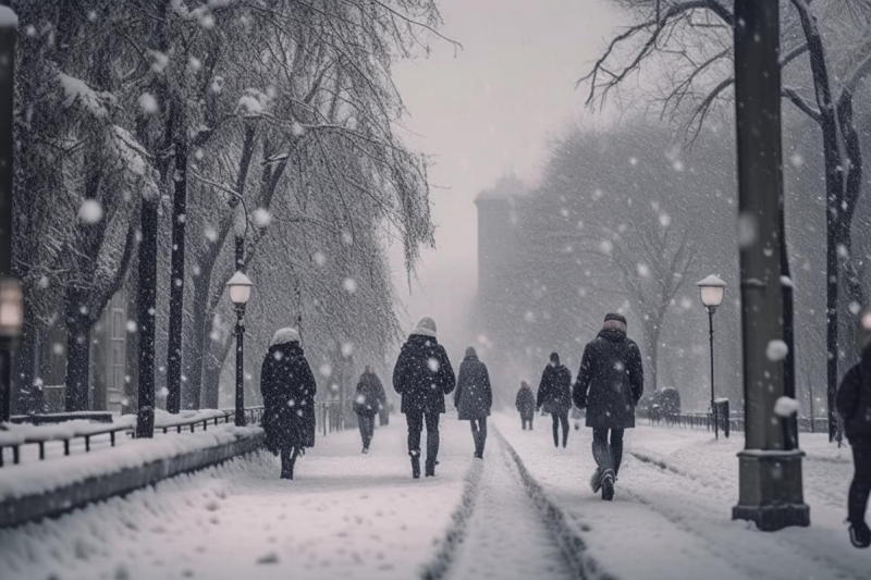 Снег во Владивостоке