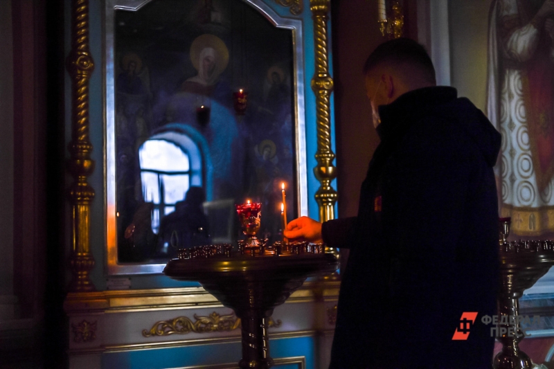 Мужчина в православном храме