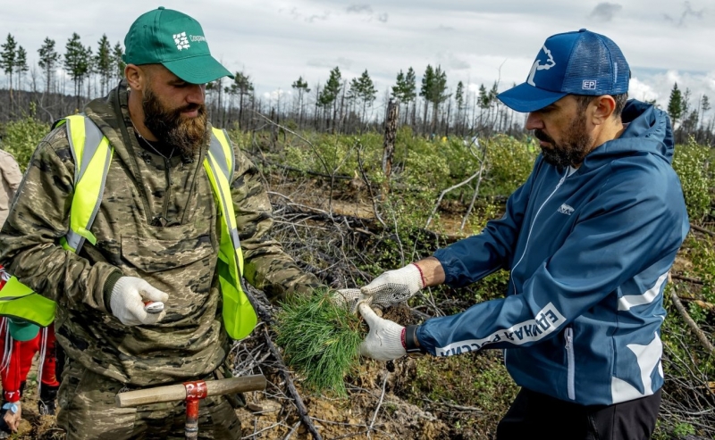 Участники традиционной всероссийской акции «Сохраним лес» в Нерюнгри