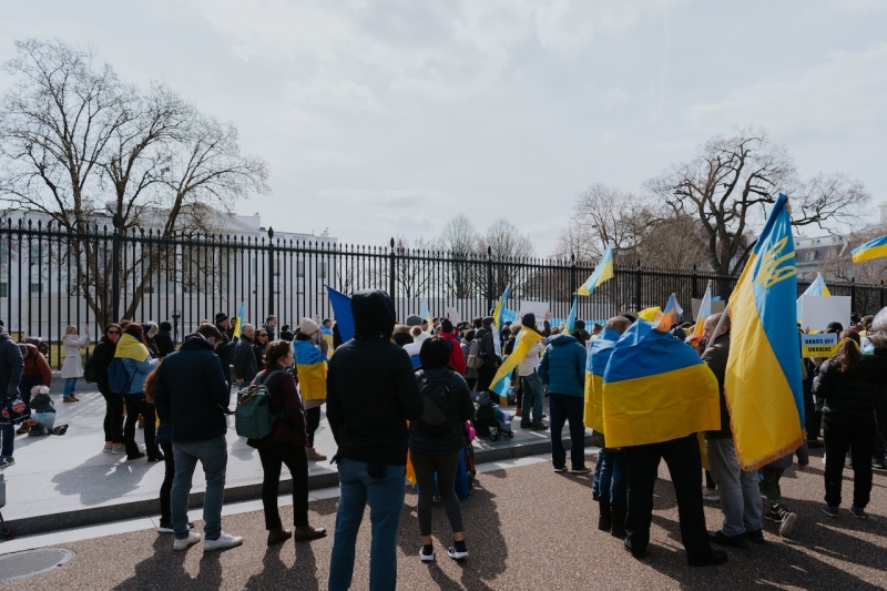 Демонстрация украинцев
