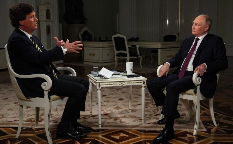 Интервью Путина Карлсону длилась около двух часов