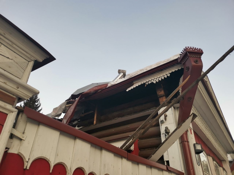 В Воронежской области пострадала крыша частного дома