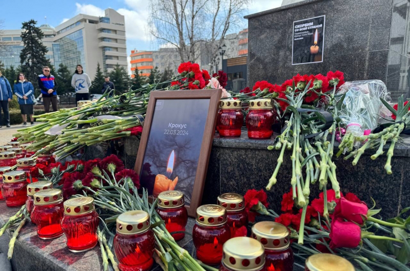 Мемориал по погибшим в теракте в Крокус Сити Холле