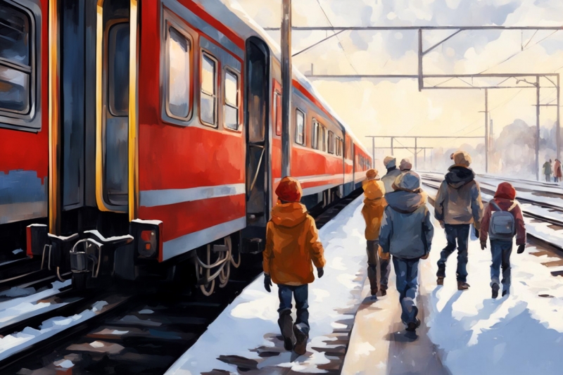 Поезд ВСМ из Петербурга в Москву