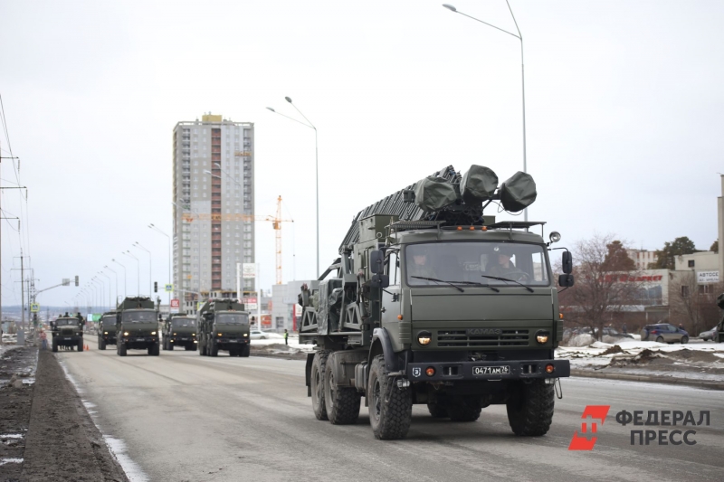 В Екатеринбурге прошла первая репетиция парада