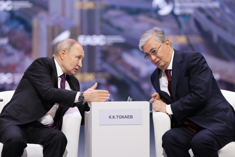 Путин и Токаев