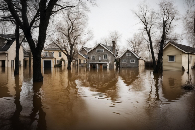 дома, наводнение