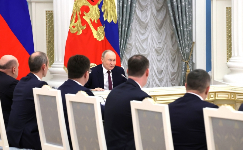 Встреча Путина с членами правительства