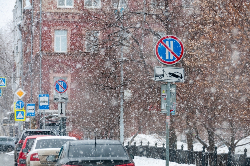 Снегопад в столице
