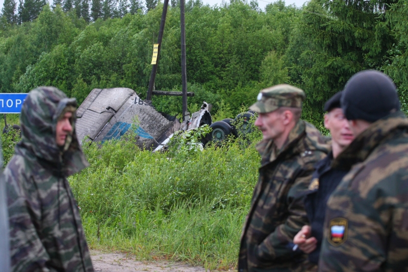 Крушение пассажирского самолета ТУ-134 в Карелии