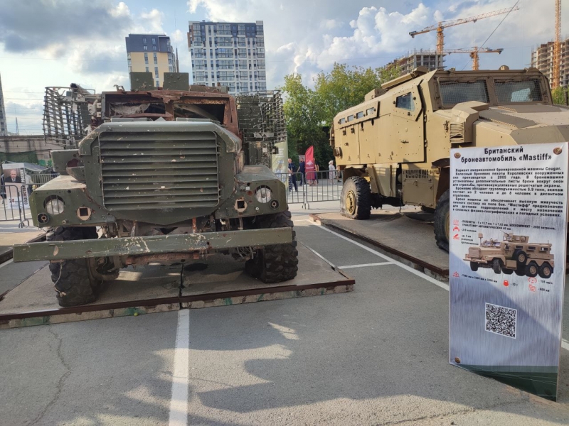 Добытые на СВО трофеи прибыли в Тюмень