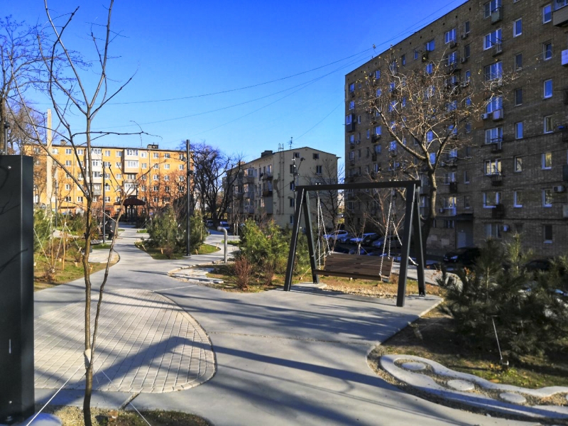 Сквер осенью