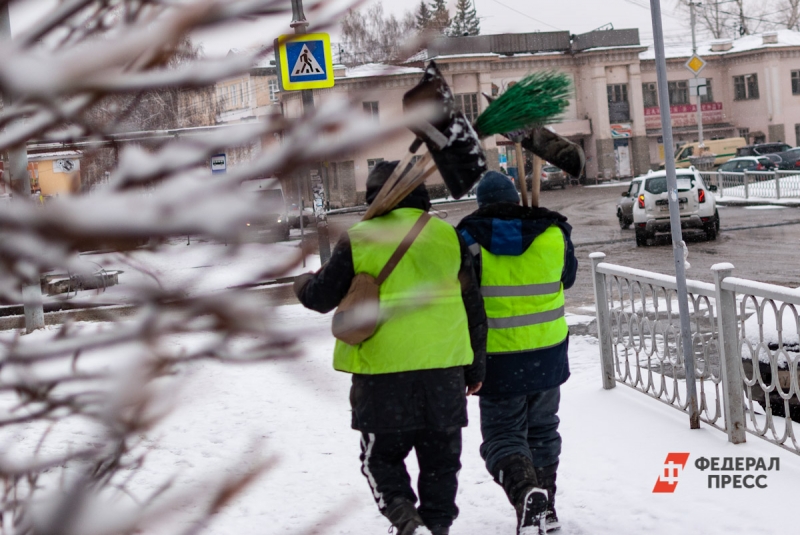 снег, дворники