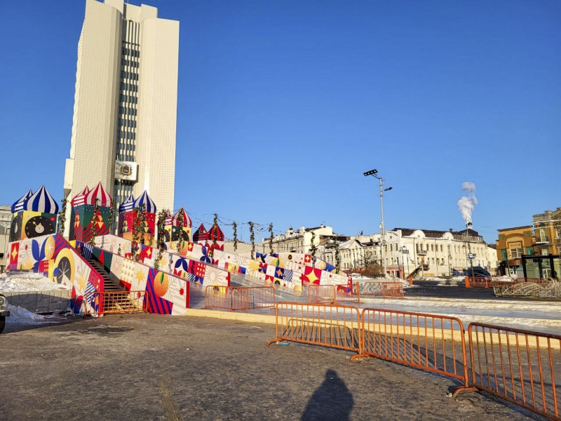 Новый год на центральной площади Владивостока