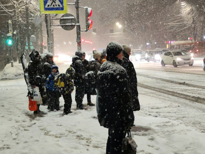 Снегопад в Екатеринбурге