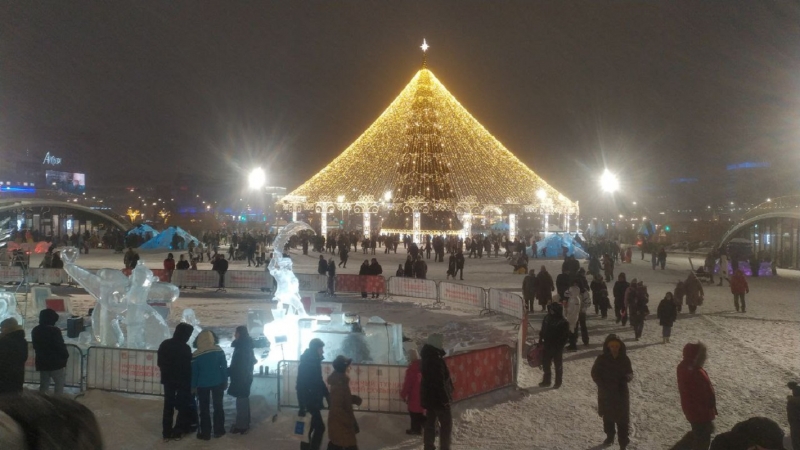 Ледовый городок в Перми