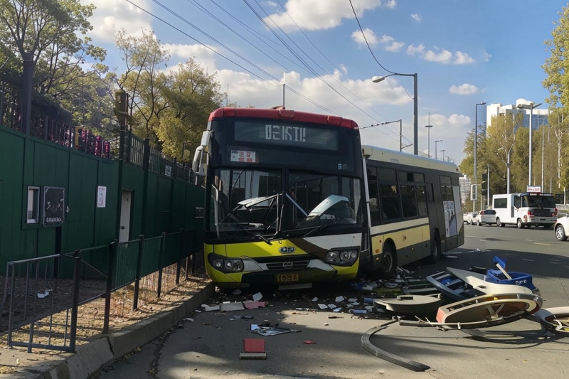 Автобус попал в ДТП