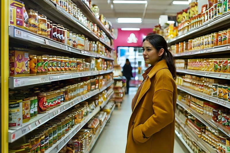 Продуктовый магазин в Китае