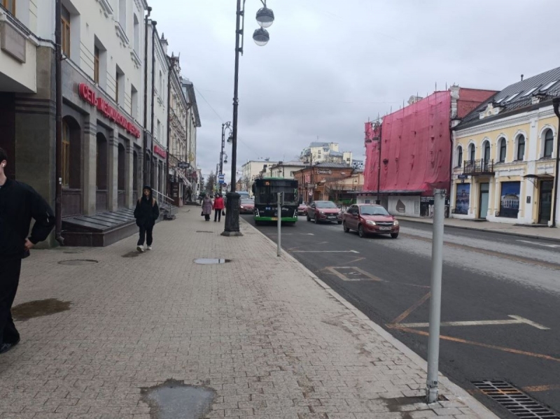Улица Республики временно стала двухполосной