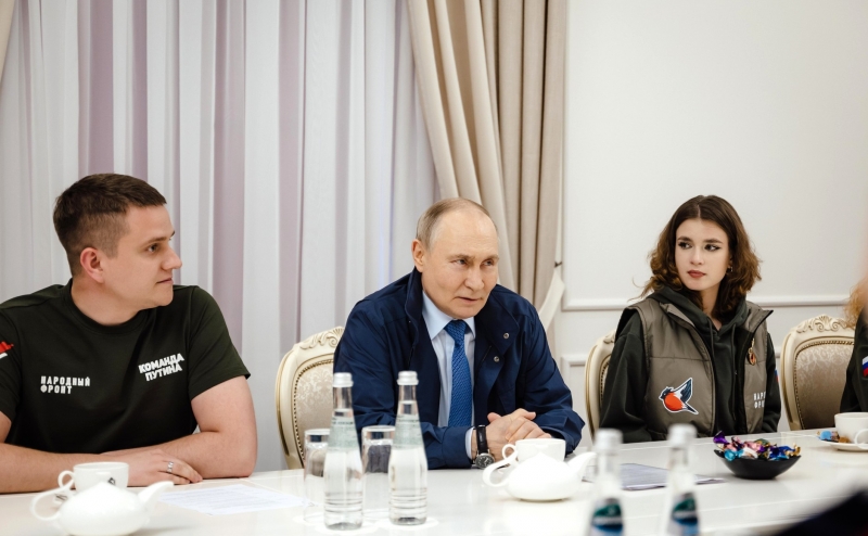 Владимир Путин в Курске