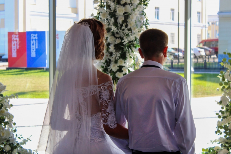 свадьба, молодожены