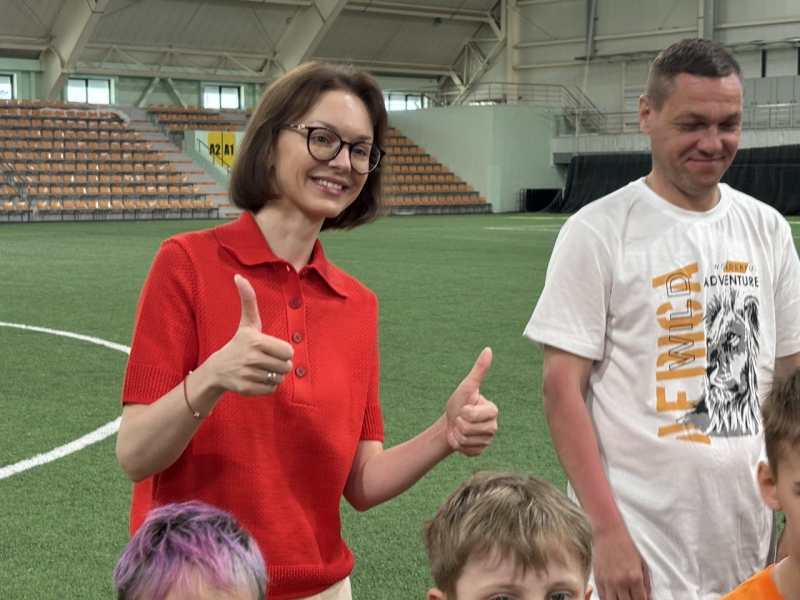 Анна Гурарий поддержала юных спортсменов