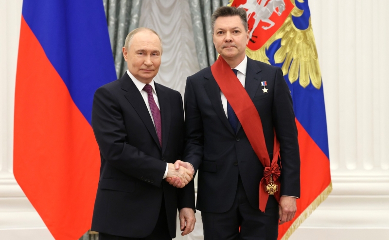 Олег Кононенко и Владимир Путин