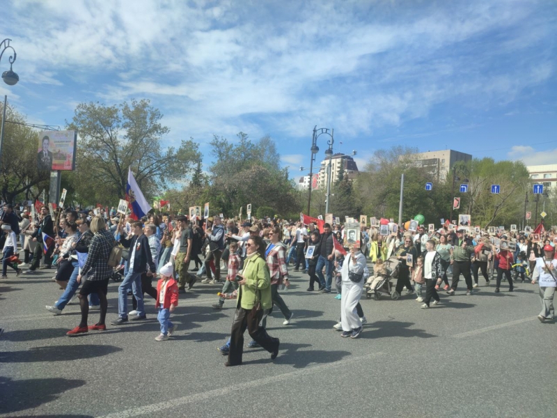 Парад Победы начался в центре Тюмени в 10 утра
