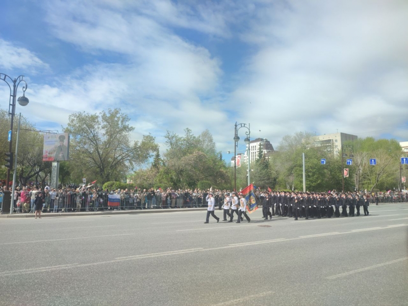 Парад Победы начался в центре Тюмени в 10 утра