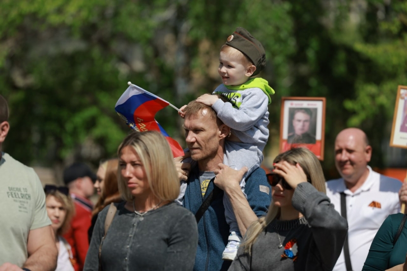 семья, шествие, День Победы