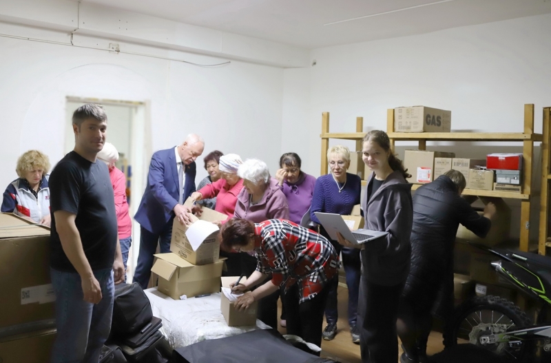 Отправка гуманитарного груза