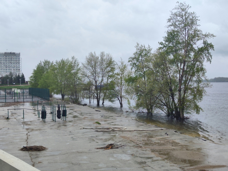 паводок, река