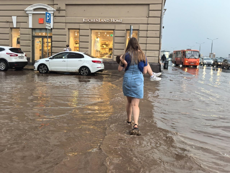 затопление, город
