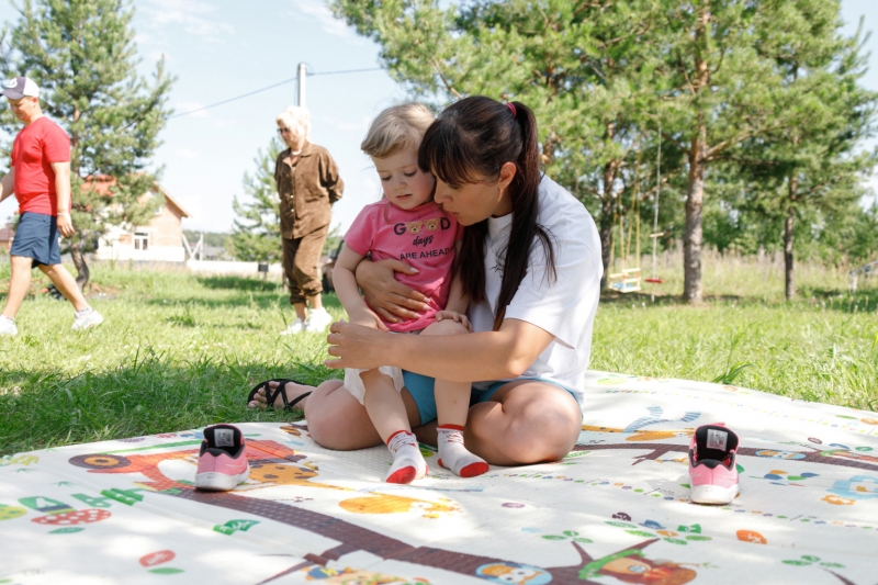 семья за городом