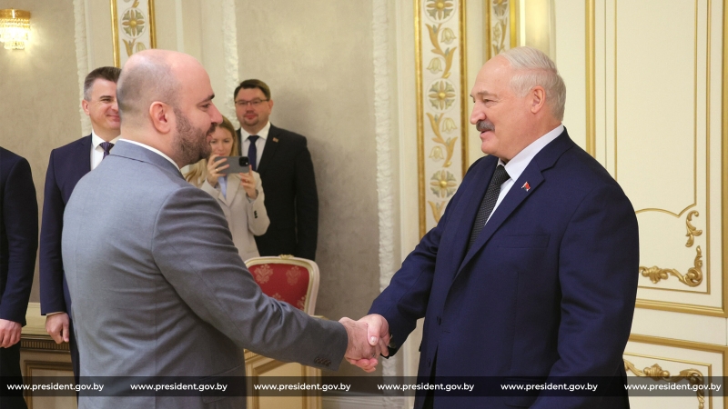 Встреча А. Лукашенко и В. Федорищева